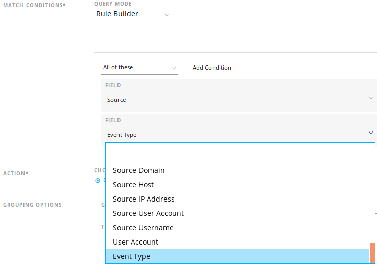 Creating Custom Match Condition and Group By Fields for Respond in 11.x