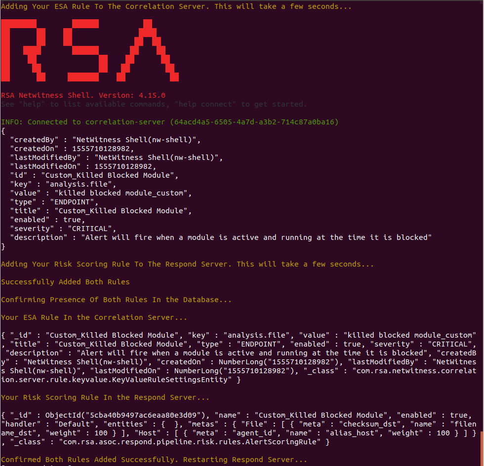 Rsa Netwitness Server Weight Understanding and Creating RSA NetWitness Endpoint Alerts in v11.3