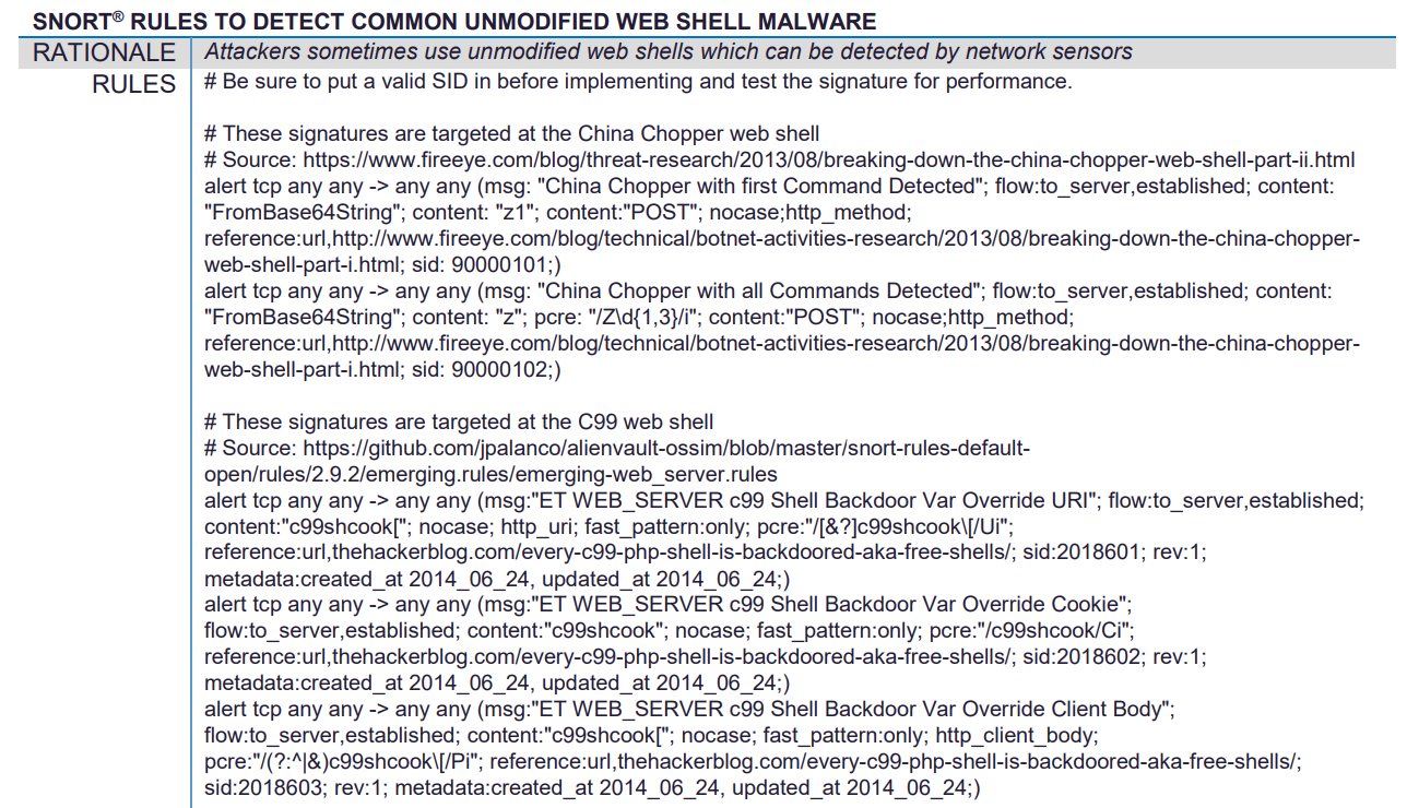ASD & NSA's Guide to Detect and Prevent Web Shell Malware – Network ...