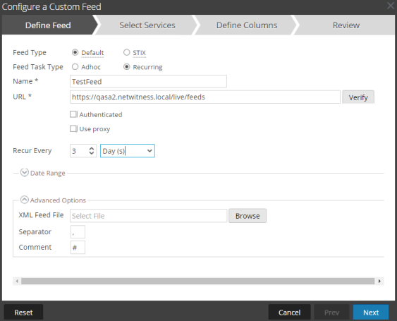 Create a Custom Feed