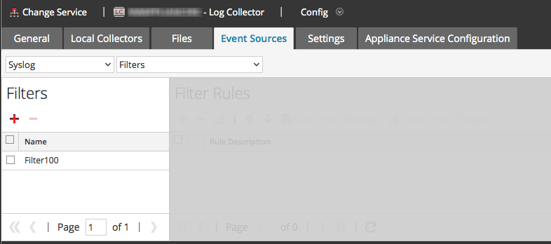 Configure Event Filters for Log Collector