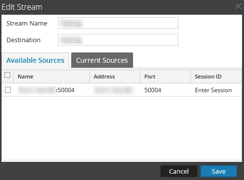 Existing Stream Manage a Stream