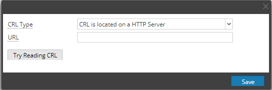 (Optional) Configure the CRL Manually