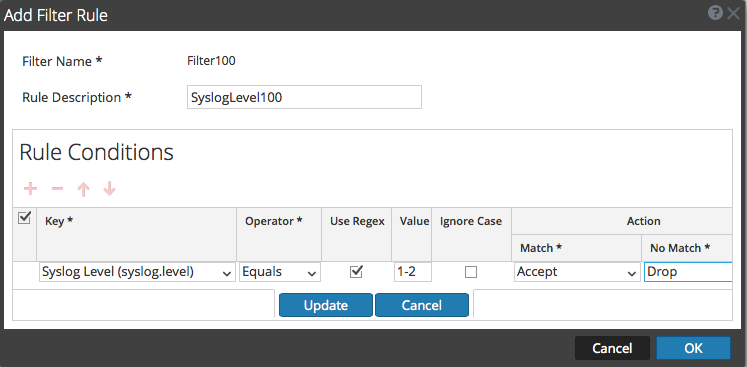 Configure Event Filters for Log Collector