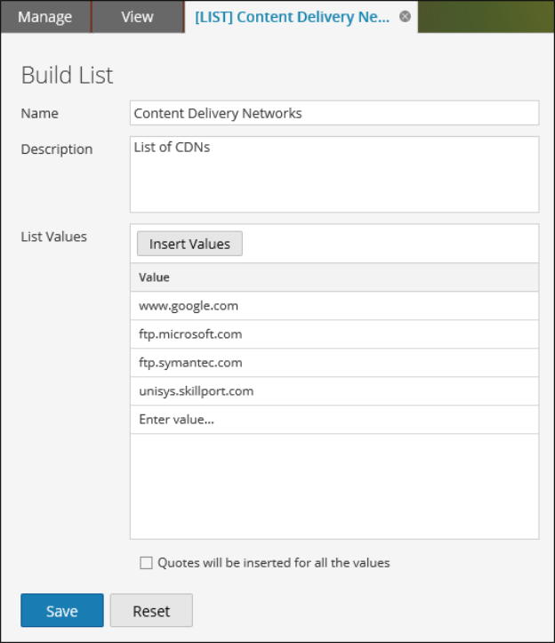 Build List View