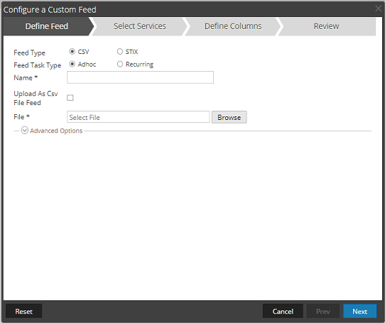 File Feed Create a Custom Feed