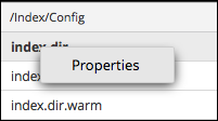 Services Explore View - Properties Dialog