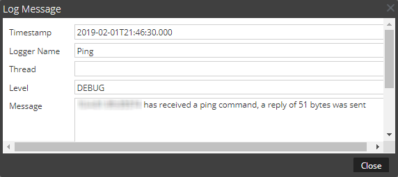 Example Netwitness Log Display System and Service Logs