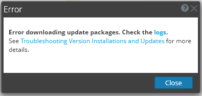Troubleshooting Version Installations and Updates