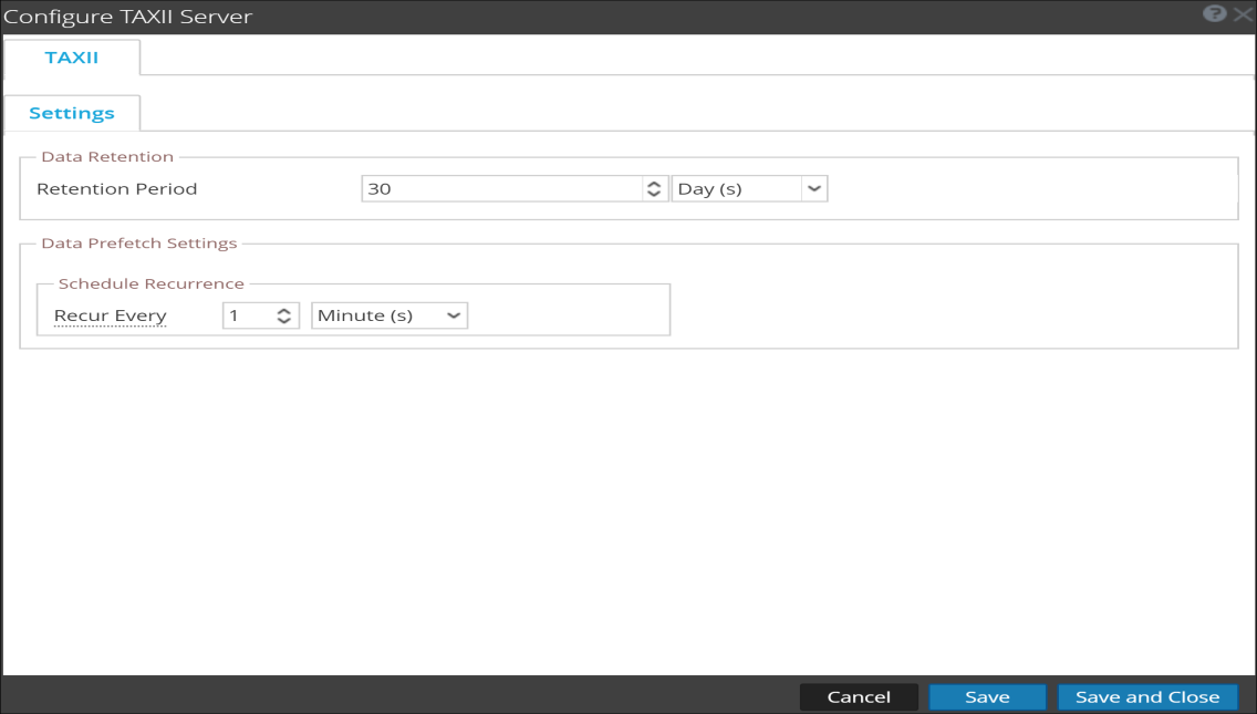 Configure Data Sources Settings