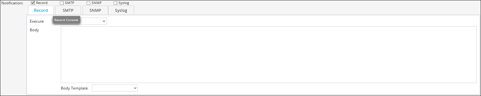 Create or Modify Alert Panel