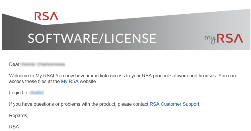 Access Product Licenses from myRSA
