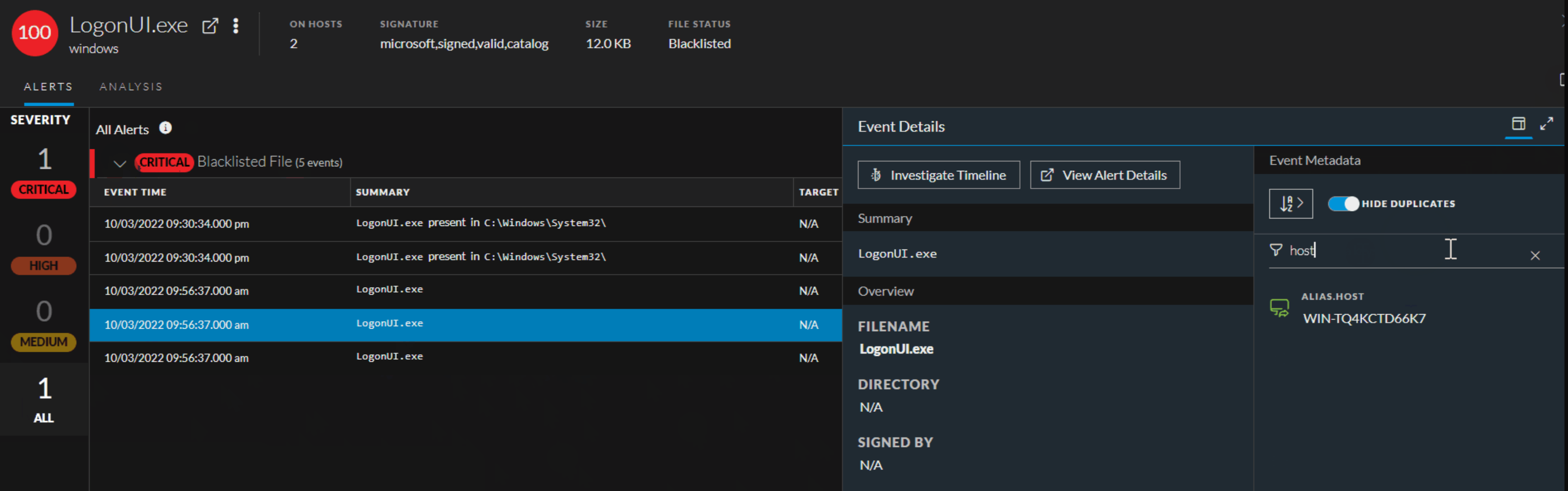 Netwitness Investigator Introduction to Endpoint Investigation