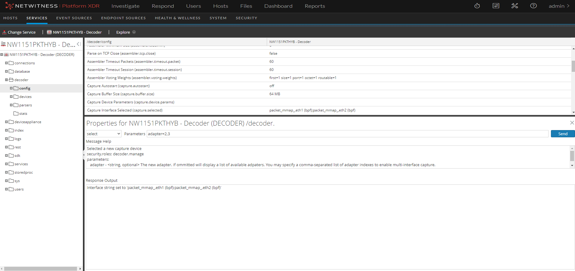 Netwitness Packet Detect Shell (Optional) Multiple Adapter Packet Capture
