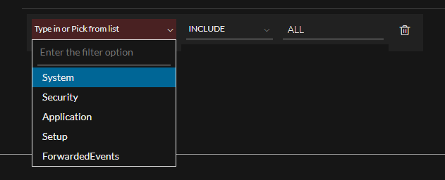Window Policy Window Streams Configure Channel Filter Settings on Endpoint Windows Log Policy
