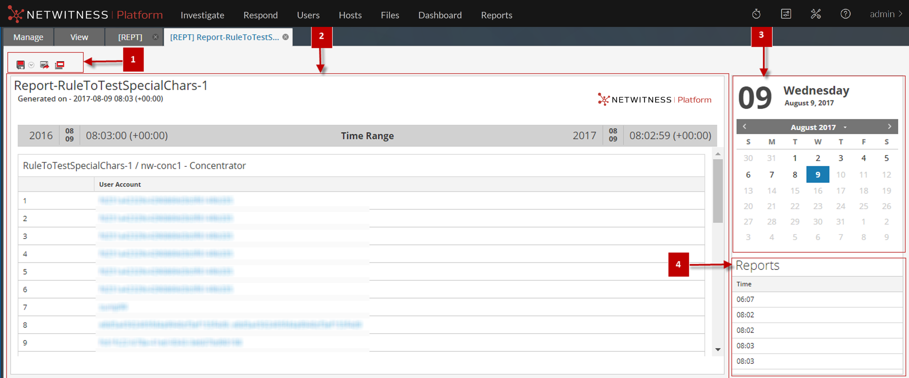 View a Report Panel