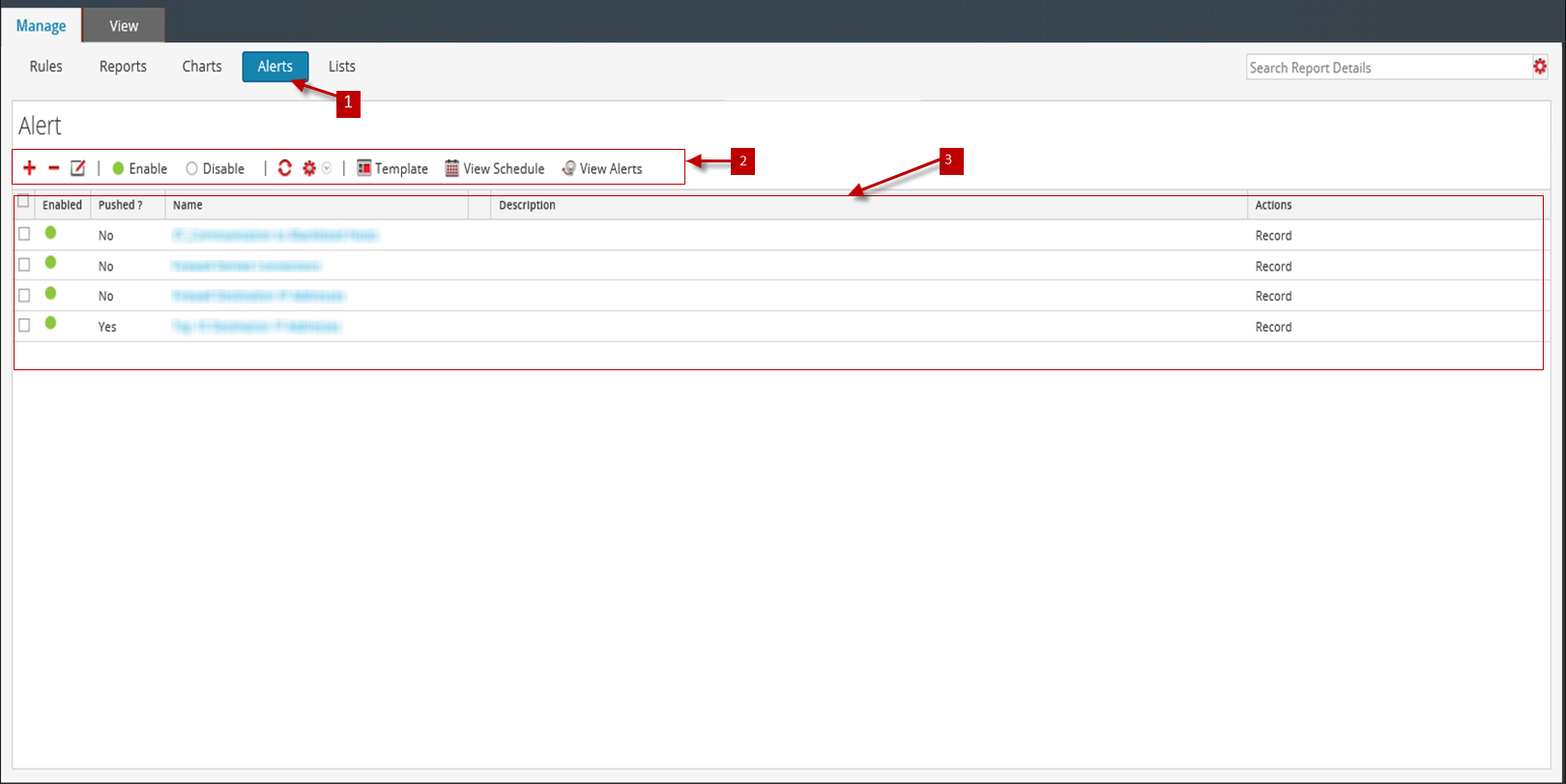 Import Alert List Alert List View