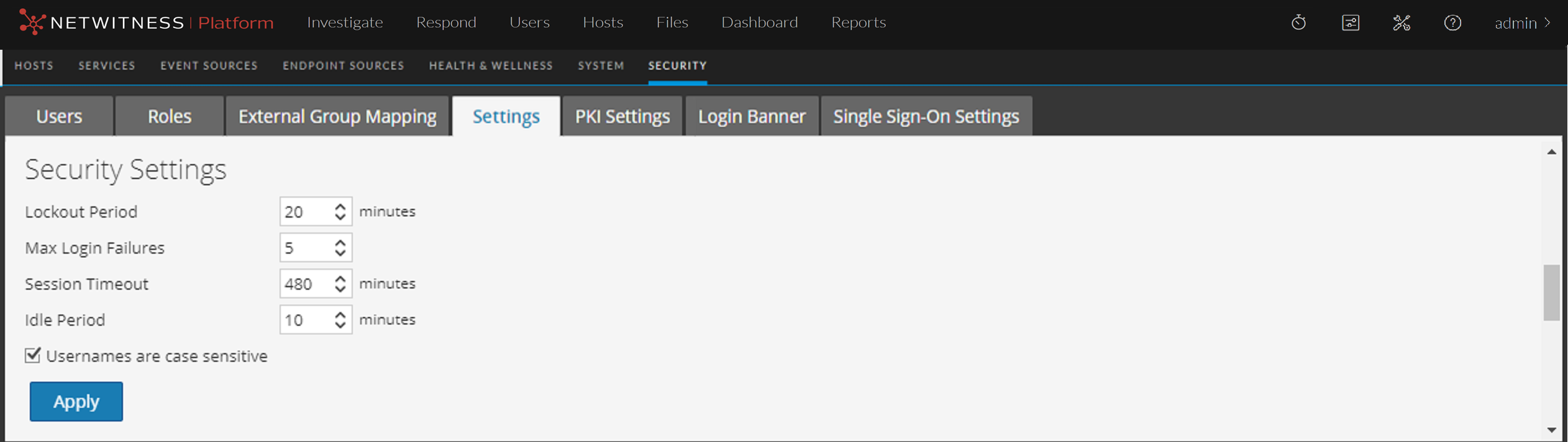 Configure System-Level Security Settings