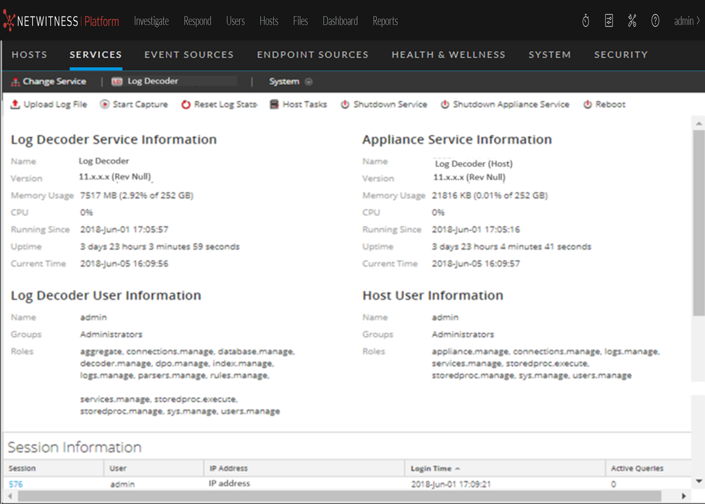 Services System View
