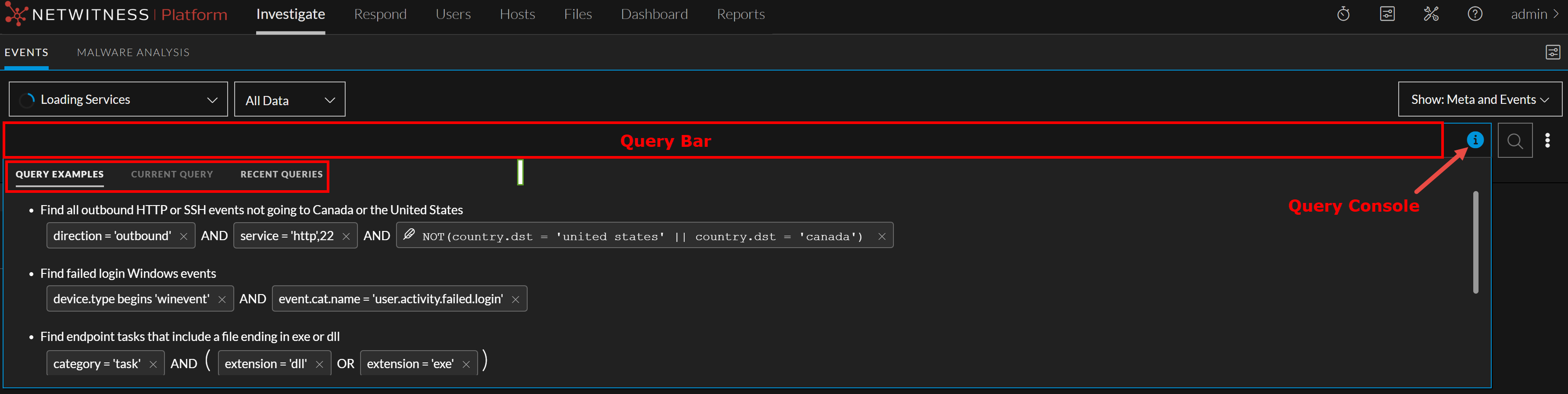 Color Event Command Query Events View