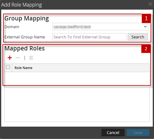 Add Role Mapping Dialog