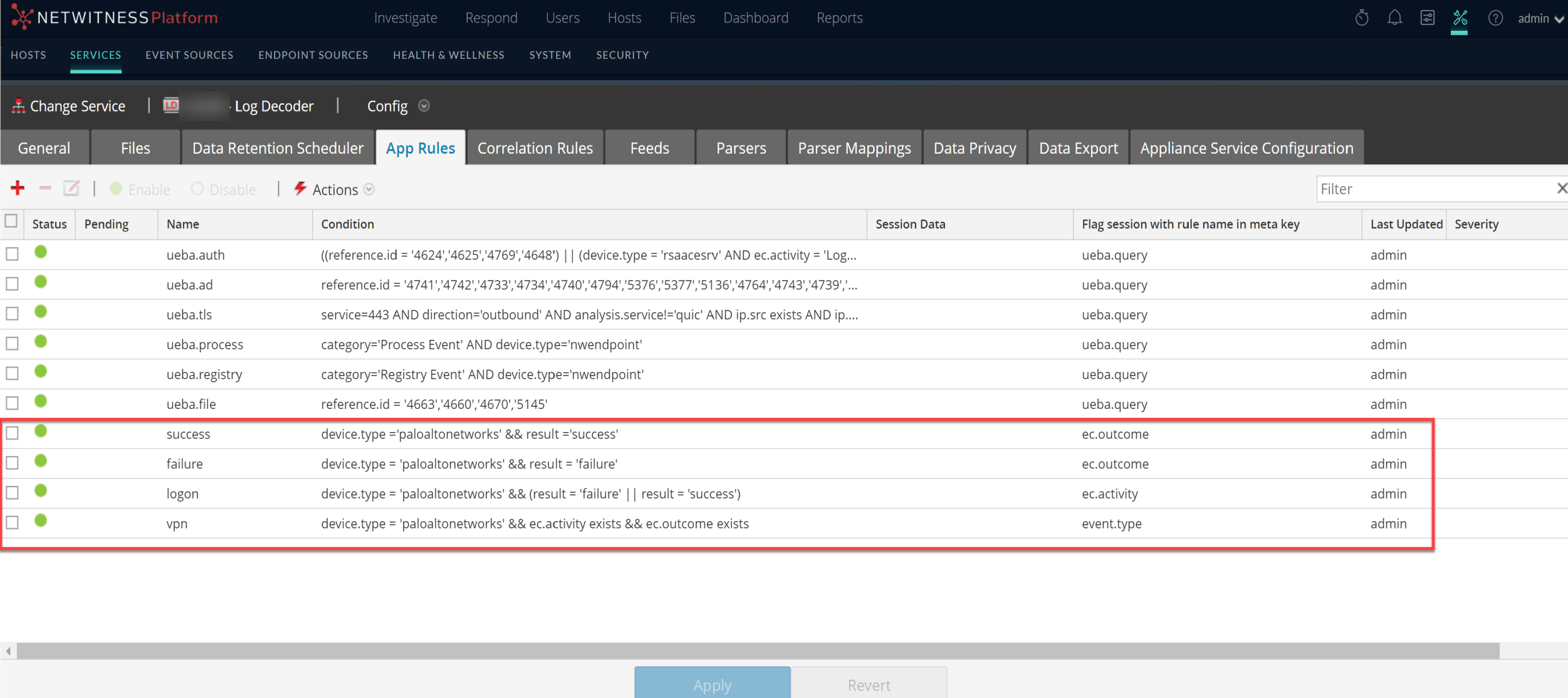 UEBA Configuration Overview