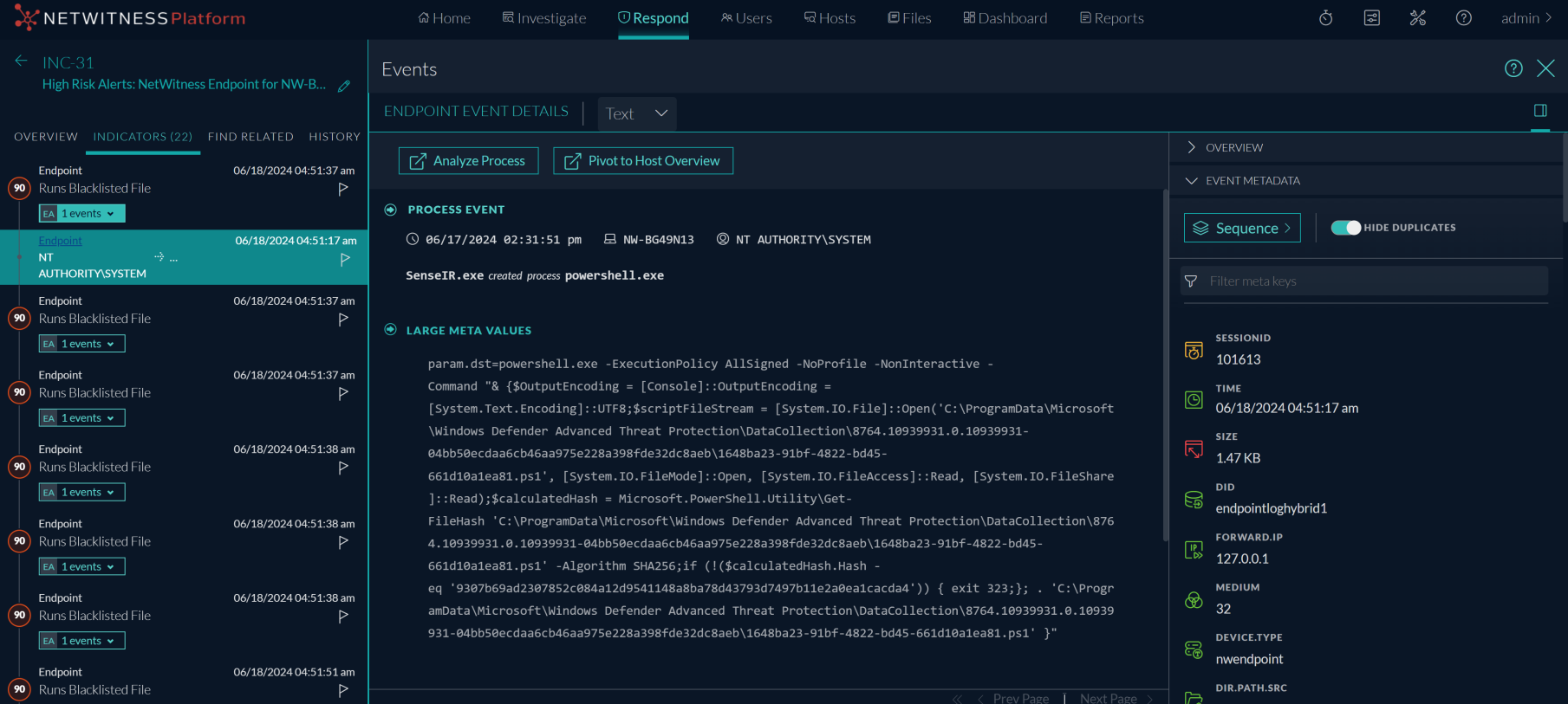 Netwitness Platform NetWitness Platform Basic Navigation