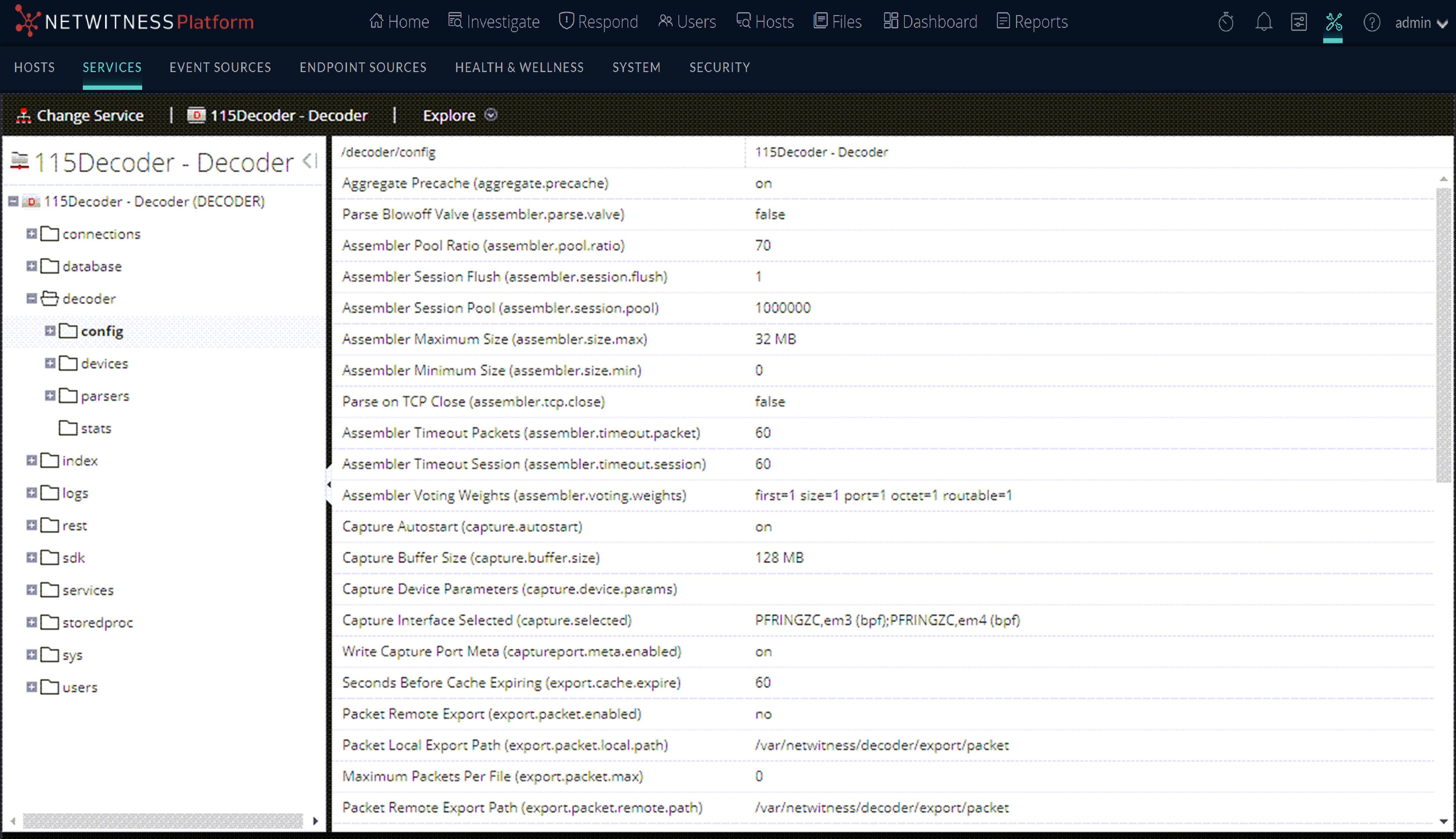 Default Service Decoder (Optional) Configure a Decoder to Capture Data Across All Types of ...