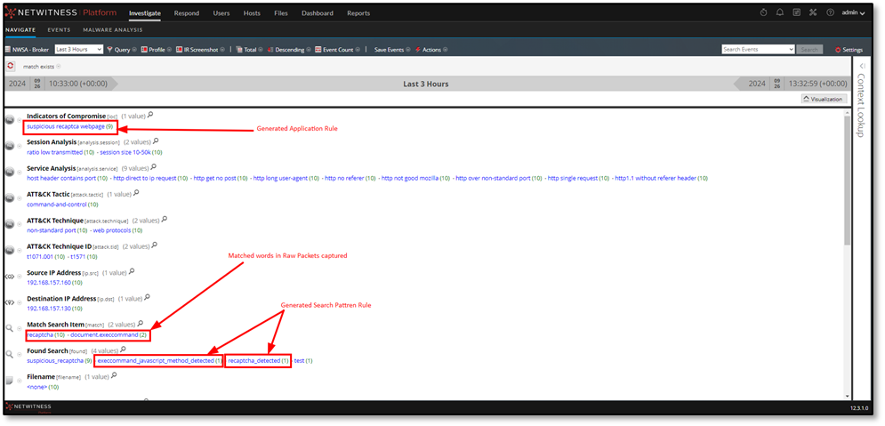 Netwitness Packet Detect Shell Using NetWitness to Detect Phishing reCAPTCHA Campaign